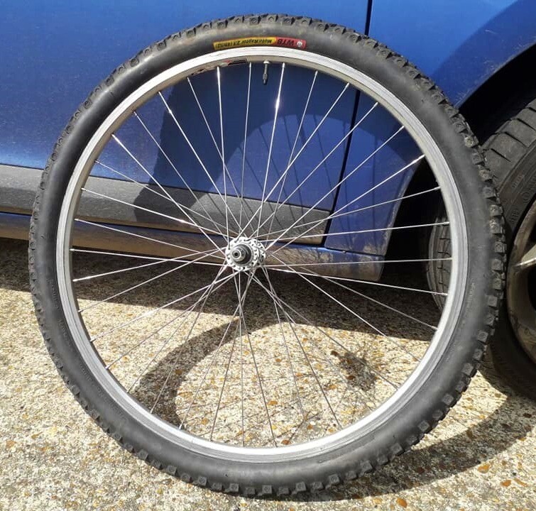 MTB 26 inch front wheel with tyre/tube etc in Bracknell, Berkshire Gumtree
