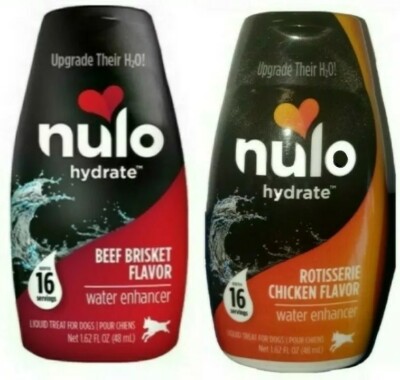 Nulo HYDRATE - SET OF (2) Beef & Chicken FLAVORED WATER ENHANCER DROPS for Dogs