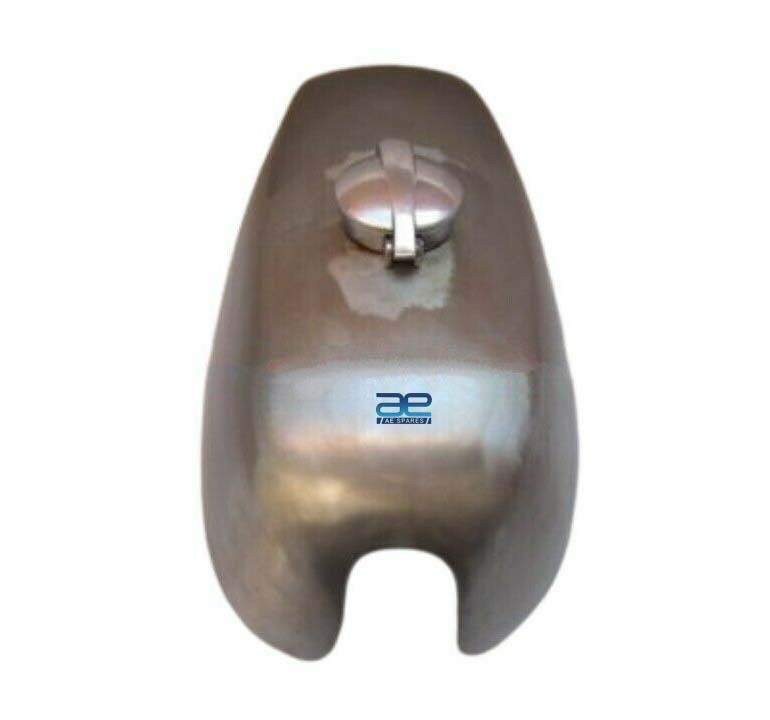 Petrol Fuel Tank Raw Steel With Monza Cap For Ducati Single 250 350 450  
