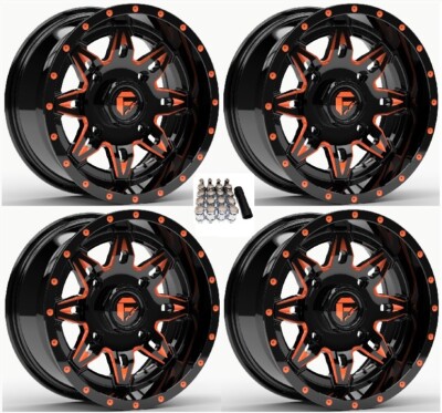 Fuel Lethal UTV Wheels Orange/Black 15