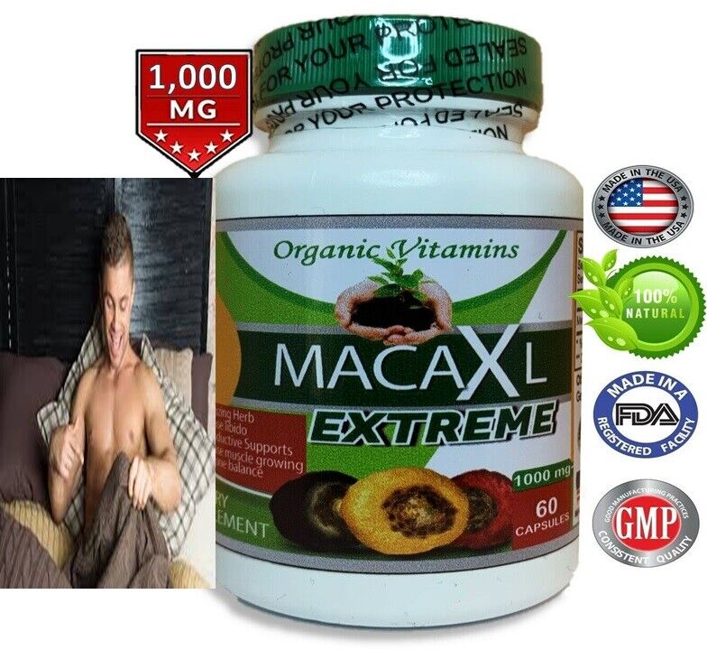 Maca Root 1000 Mg Capsules ( Lepidum Mayenil ) 1000 Mg 60 Count Organic Vitamins
