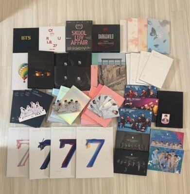 BTS Albums 44 Books Sold in Bulk with Trekkas and Other Accessories JAPAN USED