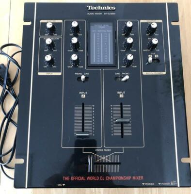 Technics SH-DJ1200 World DJ Championship Audio Mixer w/Cable From Japan Used