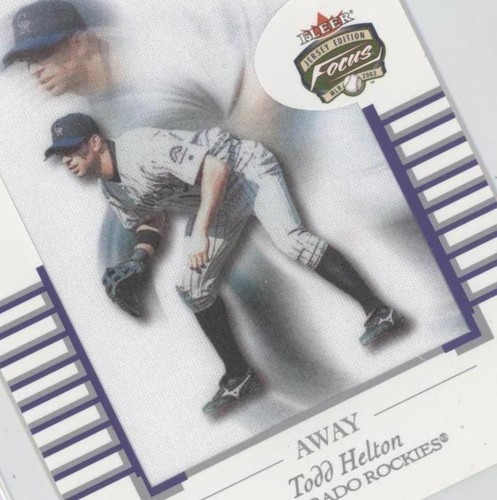 2002 Fleer Focus Jersey Edition - Todd Helton #6 M
