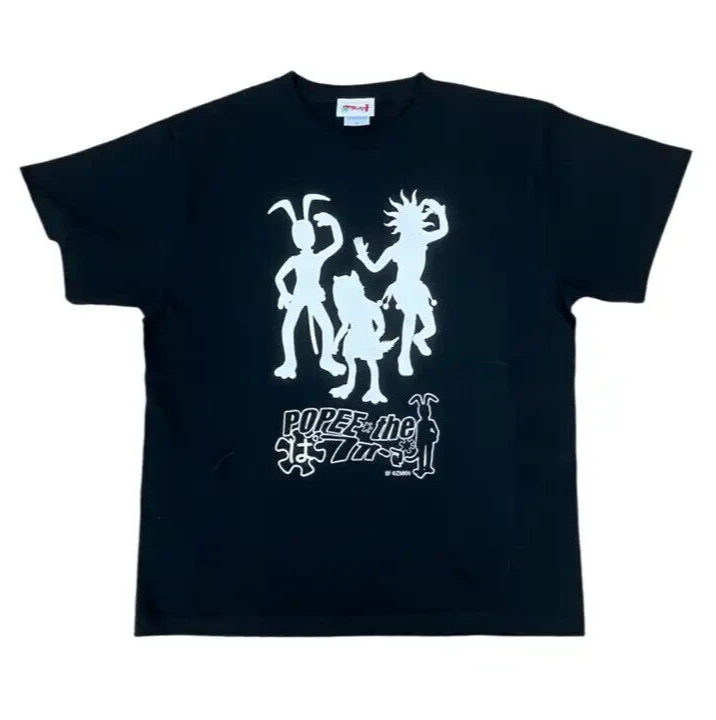 ファッション Popee 5.6oz 100% Cotton Black T-shirt LOGO Performer the ミュージシャン