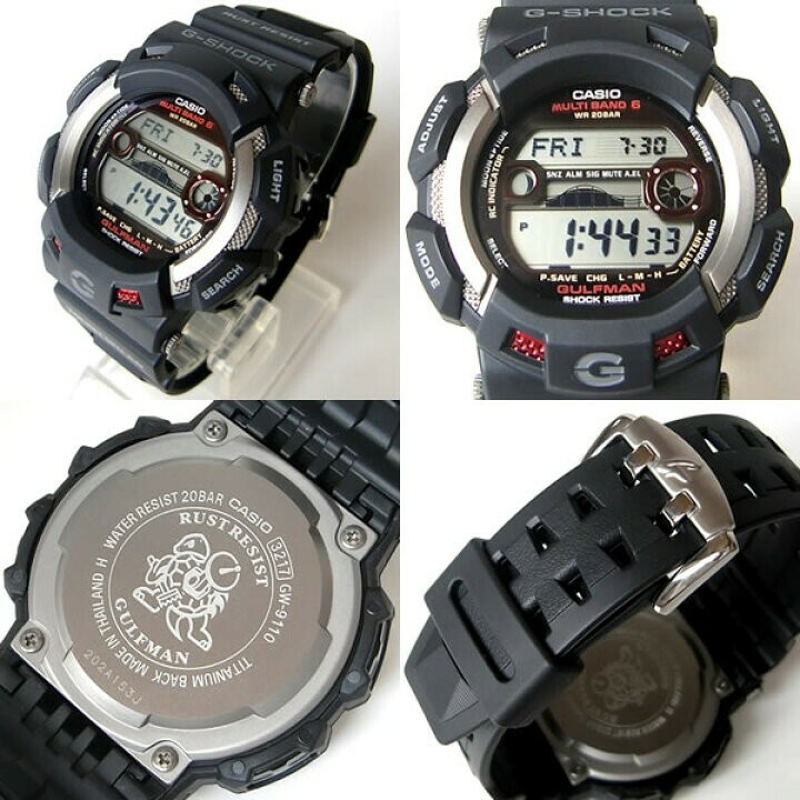 【新品・未使用品】CASIO GW-9110 GULFMAN【電波ソーラー】 GW-9110-1JF | CASIO