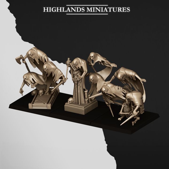 Ghost Swarm Unit ? 3 Undead Spirit Swarms for Tabletop RPGs | 32mm Scale Fantasy