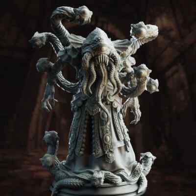 Eldritch Cultist | Corrupted Mind Flayer Size HUGE | Tentacled Horror | DM Stash