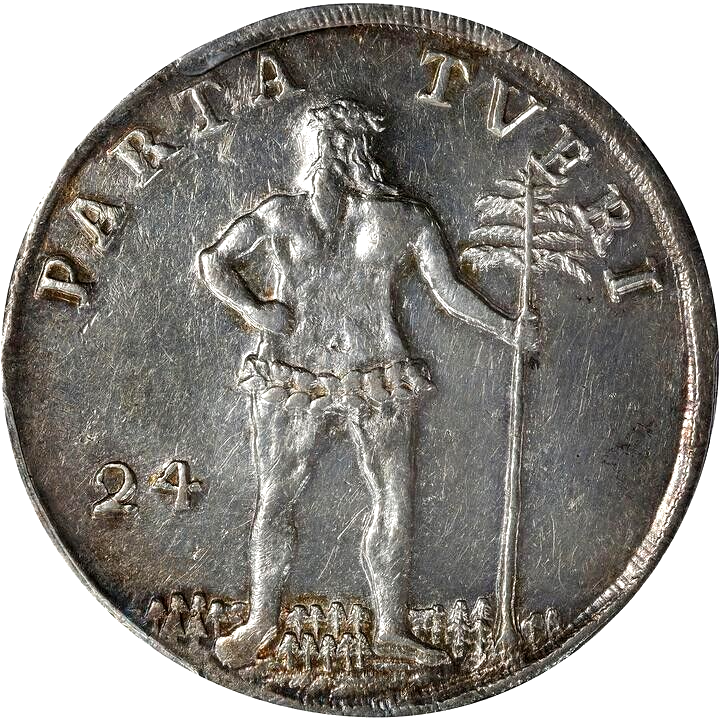 1718 HH German States Brunswick Wolfenbuttel Wildman 2/3