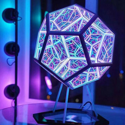 Infinity Color Light Fantasy Geometry Space Art LED Lamp Decor Night Light New