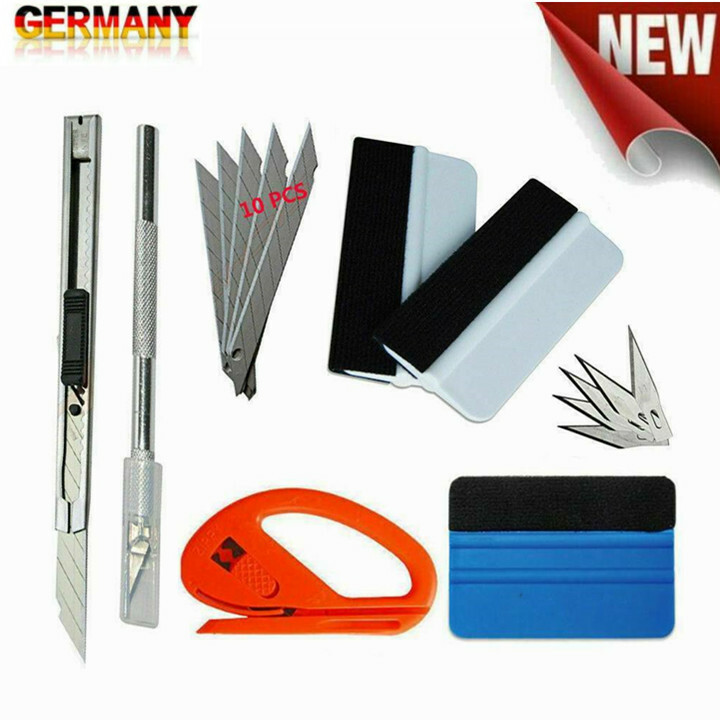 Auto Folien Set Werkzeuge Signieren Car Wrapping Rakel Filz Folie Messer - DHL