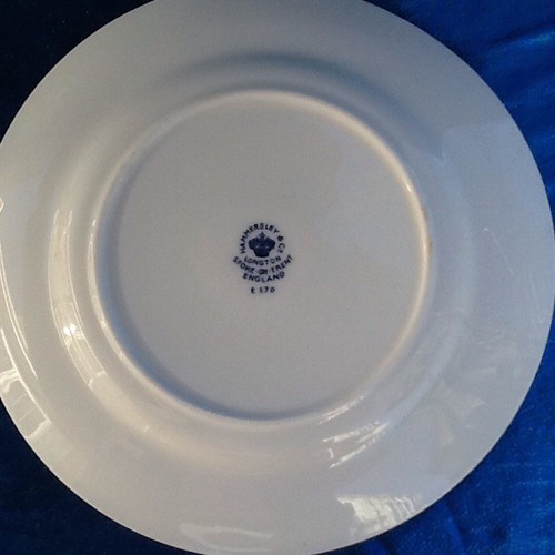 Hammersley DRAGON BLUE Bread & Butter plate NOS Never Sold  