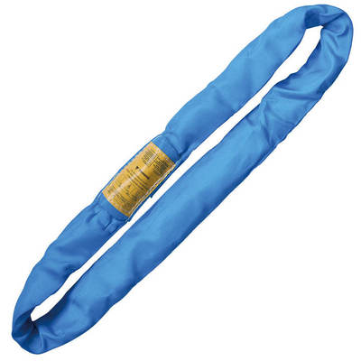 Endless Round Lifting Sling Heavy Duty Polyester Blue 3'