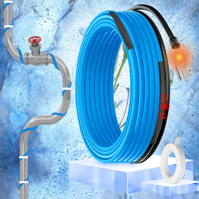 MAXKOSKO Self Regulating Heat Tape for Freeze Protection of Pipes