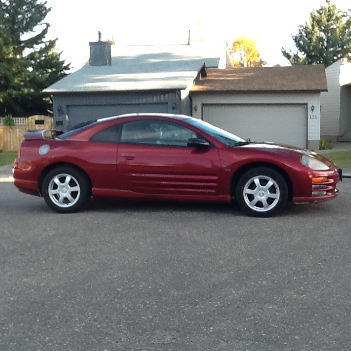 Mitsubishi: Eclipse GT 2000 MITSUBISHI ECLIPSE 3-Door GT Coupe, V6 24 Valve Engine, Red