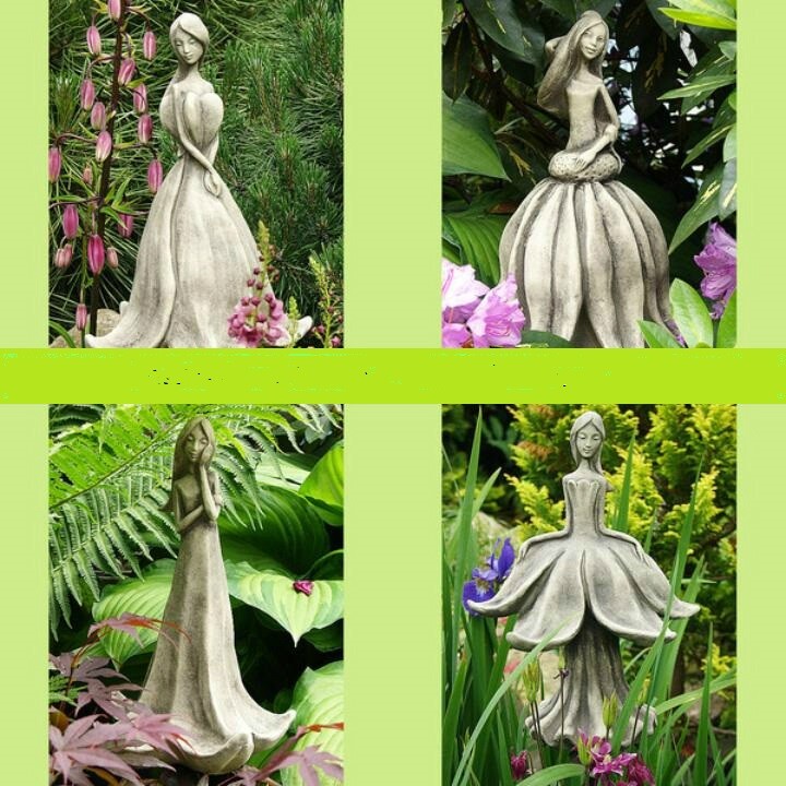 BlÃ¼TentÃ¤Nzerin BlumentÃ¤Nzerin Steinguss Betonguss Steinfigur Garten