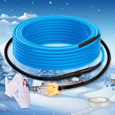 SnulyHeet 6ft Heat Tape for Water Pipes with Thermostat  Freeze Protection