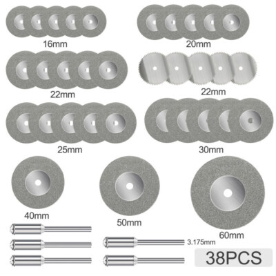 38X Diamond Cutting Wheels For Dremel Rotary Tools Die Grinder Cut Off Disc