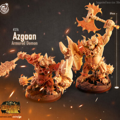 Azgaan Miniature | D&D DnD | RPG | Mini