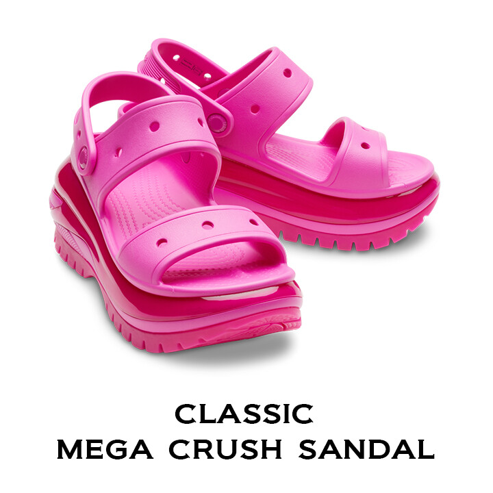 サンダル crocs CLASSIC MEGA CRUSH CLOG 28cm Amazon.com | Crocs Unisex Mega Crush Clog Almond Tint/Multi