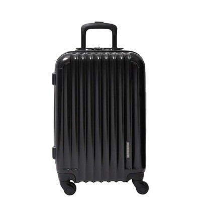 Aer De Aer New Premium Carry On Luggage Spinner Lightweight Hard Shell Black