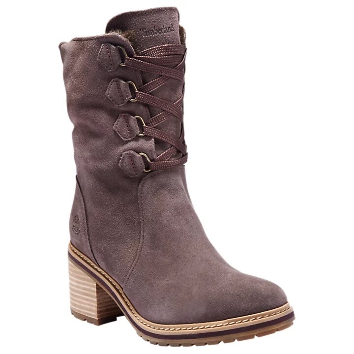 

Женские непромокаемые ботинки Timberland Sienna High Mid темно-фиолетового цвета, размер 7,5, Фиолетовый, Sienna High