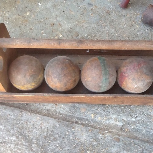 Antique Croquet Set