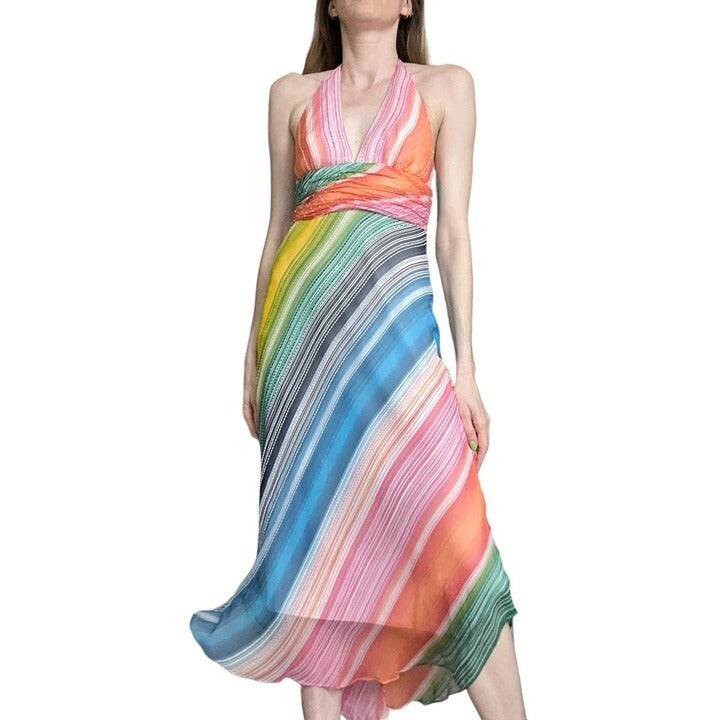 BCBG MAXAZRIA::ドレス:8[RESALE] $138 BCBG MaxAzria Draped Back Cowl Neck Soft Jersey Knit