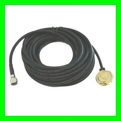 NMO 3/4'' Roof Hole Mount 17' RG-58 Solid Coax Cable w/ Mini UHF Connector Tram