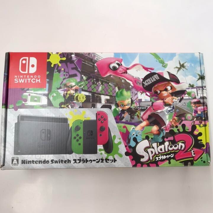 Nintendo Switch Console System Splatoon 2 Neon Pink/Neon