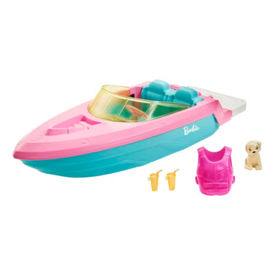 Mattel Barbie Boat with Puppy and Accessories