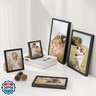 FLYJOE 10x13 Metal Picture Frame - Black Aluminum Picture Frame with Real Glass, Wall Mounting Horizontally or Vertically, Simple and Elegant Decor for Wall Gallery Poster Photo 13x10 Frame, Black