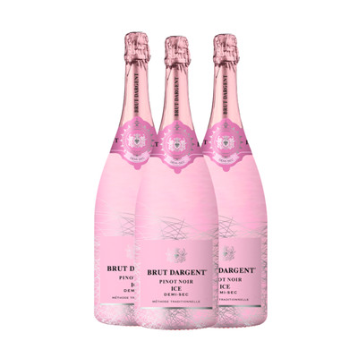 Brut Dargent Pinot Noir Ice Demi-Sec Rosé (3 x 0,75 L)