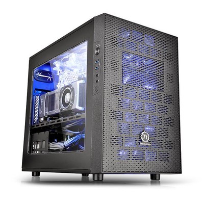 UPC 841163060032 product image for Thermaltake Core X1 Mini-itx Black Window Cube Case (ca-1d6-00s1wn-00) | upcitemdb.com