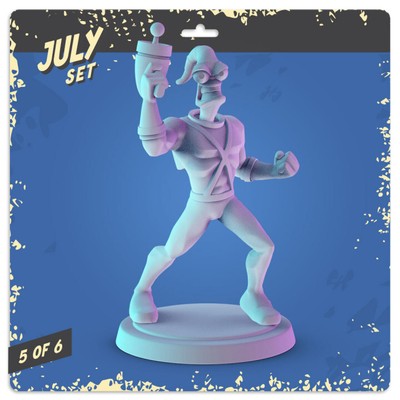  3D Printed POP Inspired Miniature Video Game Icon Jim Worm Pop Minis D&D 32mm