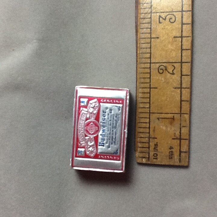 Budweiser wooden matches and box advertising