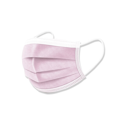 50PCS 3-PLY Layer Disposable Face Mask Dust Filter Safety Protection Pink Color