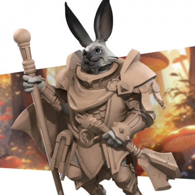 Harengon by Bite the Bullet | Tabletop | RPG | TTRPG | Miniature | Rabbitfolk