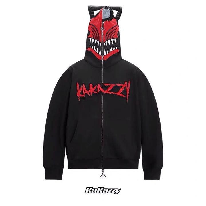 KAKAZZY ポチタ パーカー Chain Saw Man KAKAZZY Pochita Full Zip Hoodie Hoodie Kakazzy