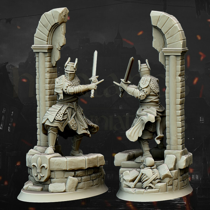 Duncan of Craighan, Medieval Knight, Wargames RPG Medieval Warrior Miniature