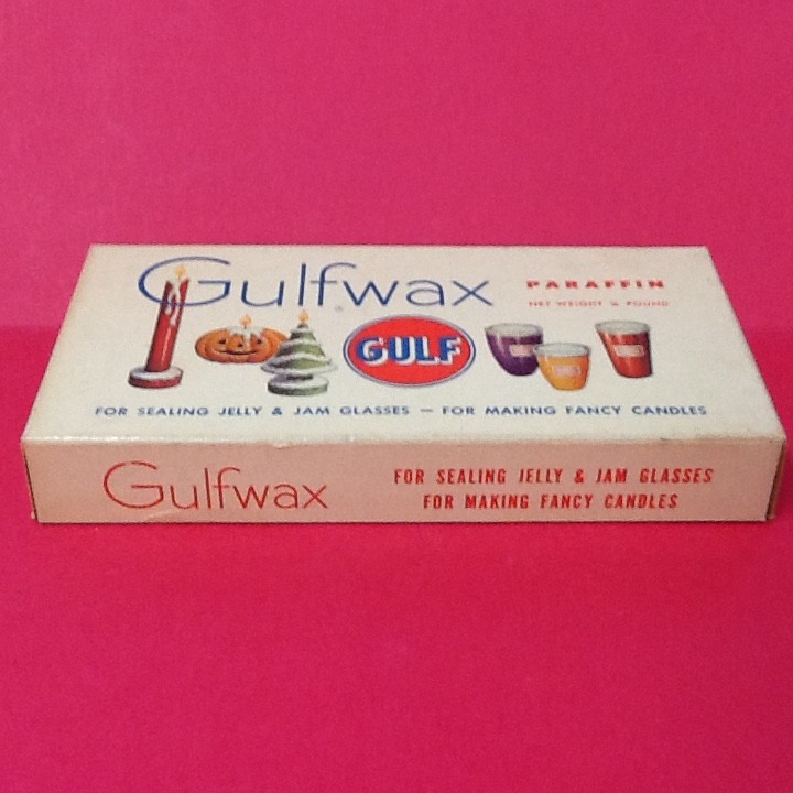 VINTAGE GULF GULFWAX HOUSEHOLD PARAFFIN WAX FOR CANNING, CANDLEMAKING NEW