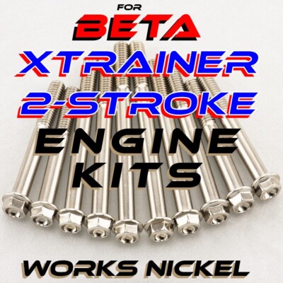 Works Nickel ENGINE Bolt Kit for 2015-Current Beta Xtrainer 300 Off-Road Models