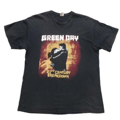 GREEN DAY 21st Century Breakdown Tシャツ Vintage Green Day 21 St Century Breakdown Black T-Shirt