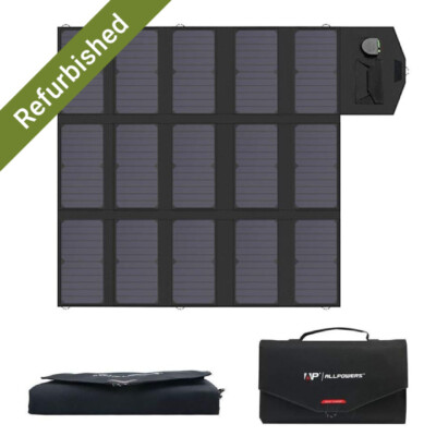 ALLPOWERS 100W Foldable Solar Panel  Solar Charger for Laptop refurbished