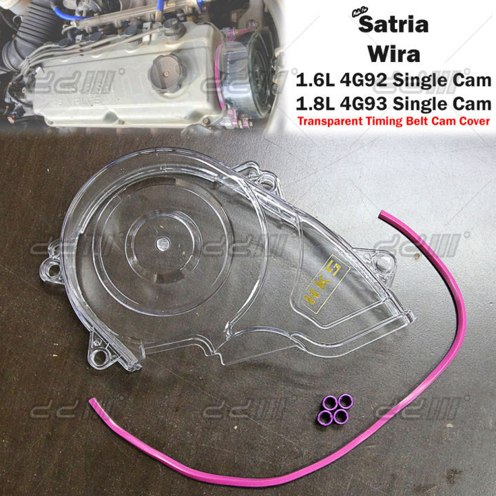 Clear Cam Pulley Gear Timing Belt Cover For Proton Wira 1.6 1.8 4G92 4G93 SOHC