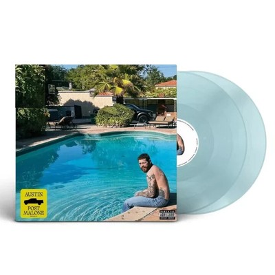 Post Malone Austin Exclusive Light Blue Translucent  Colored Vinyl 2XLP
