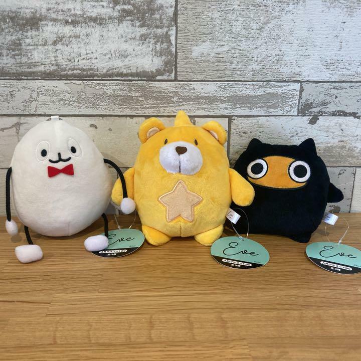 Eve Exterior Mascot BC Full Set Kumataro Kuroko-chan Tamago