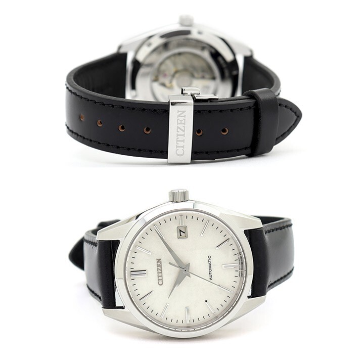 Pre-owned Citizen Collection Nb1060-04a Men's Wrist Watch Silver Leaf Lacquer Dial Model N