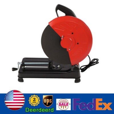 110V 14'' 2200W Electric Abrasive Chop Saw Cut Off Machine 0-45° Adjustable Angle