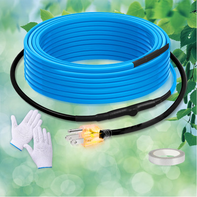 SnulyHeet 6 FT Self-Regulating Heating Cable Pipe Heating Cable with Thermostat